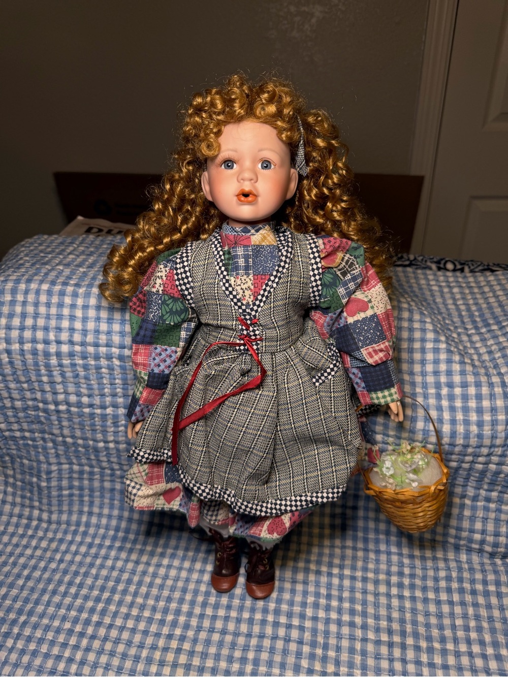 Vintage Top Source "Gift of Time" Collectible Porcelain Doll